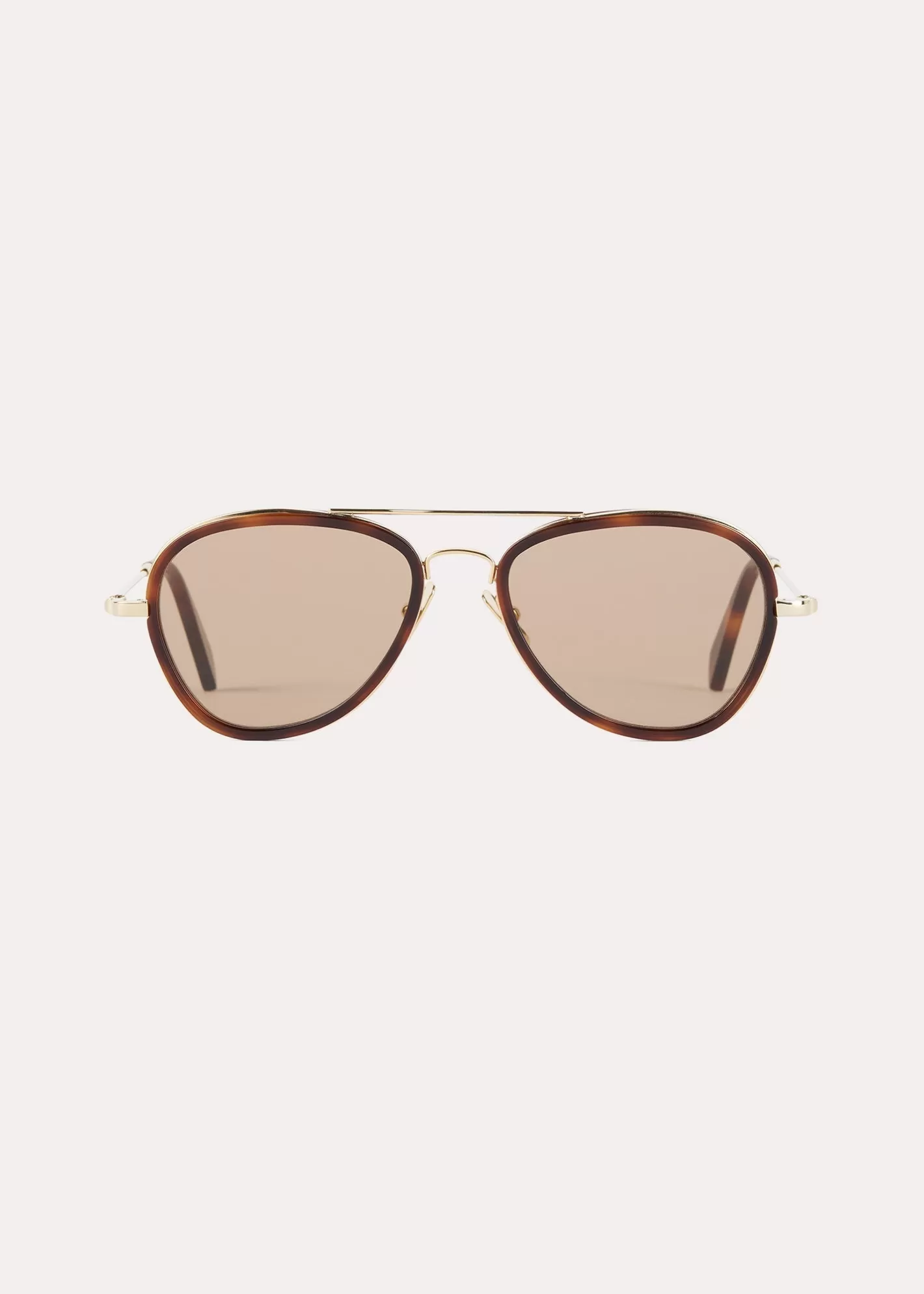 Sunglasses>TOTEME Aviator sunglasses light Havana Gold-lighthavana