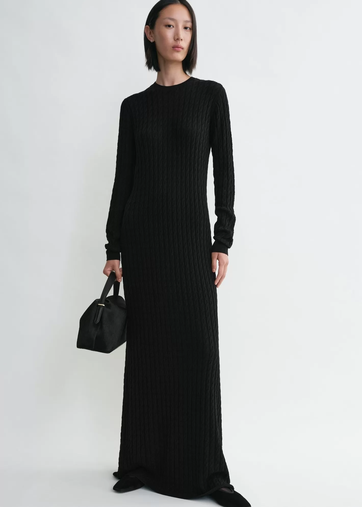 Dresses & Skirts>TOTEME Cable knit dress black