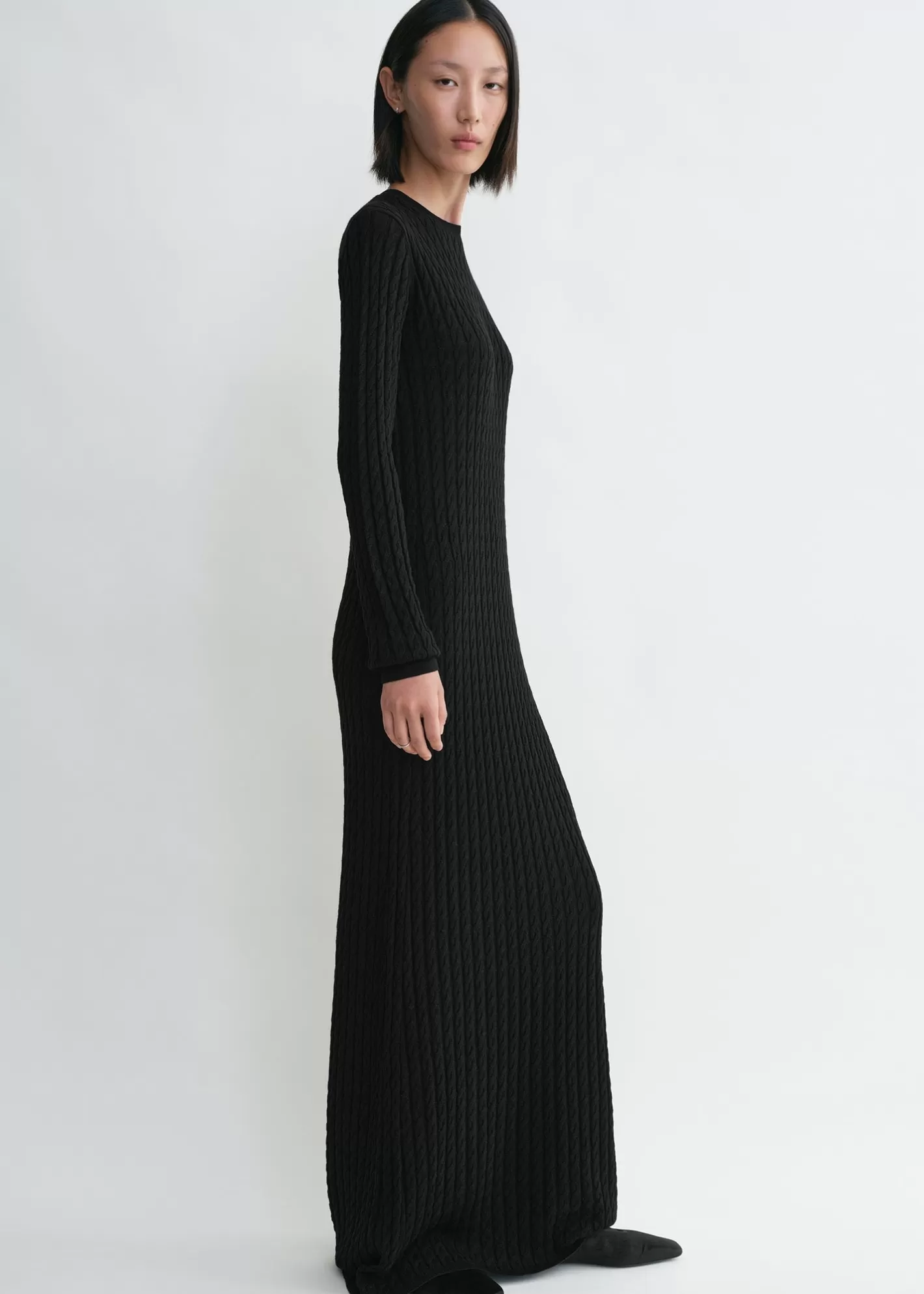 Dresses & Skirts>TOTEME Cable knit dress black