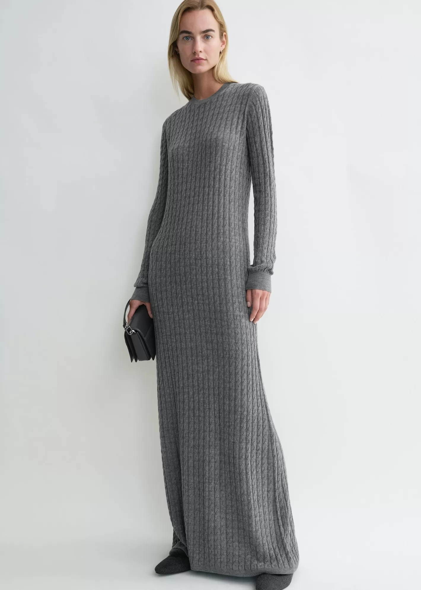 Dresses & Skirts>TOTEME Cable knit dress grey melange greymelange