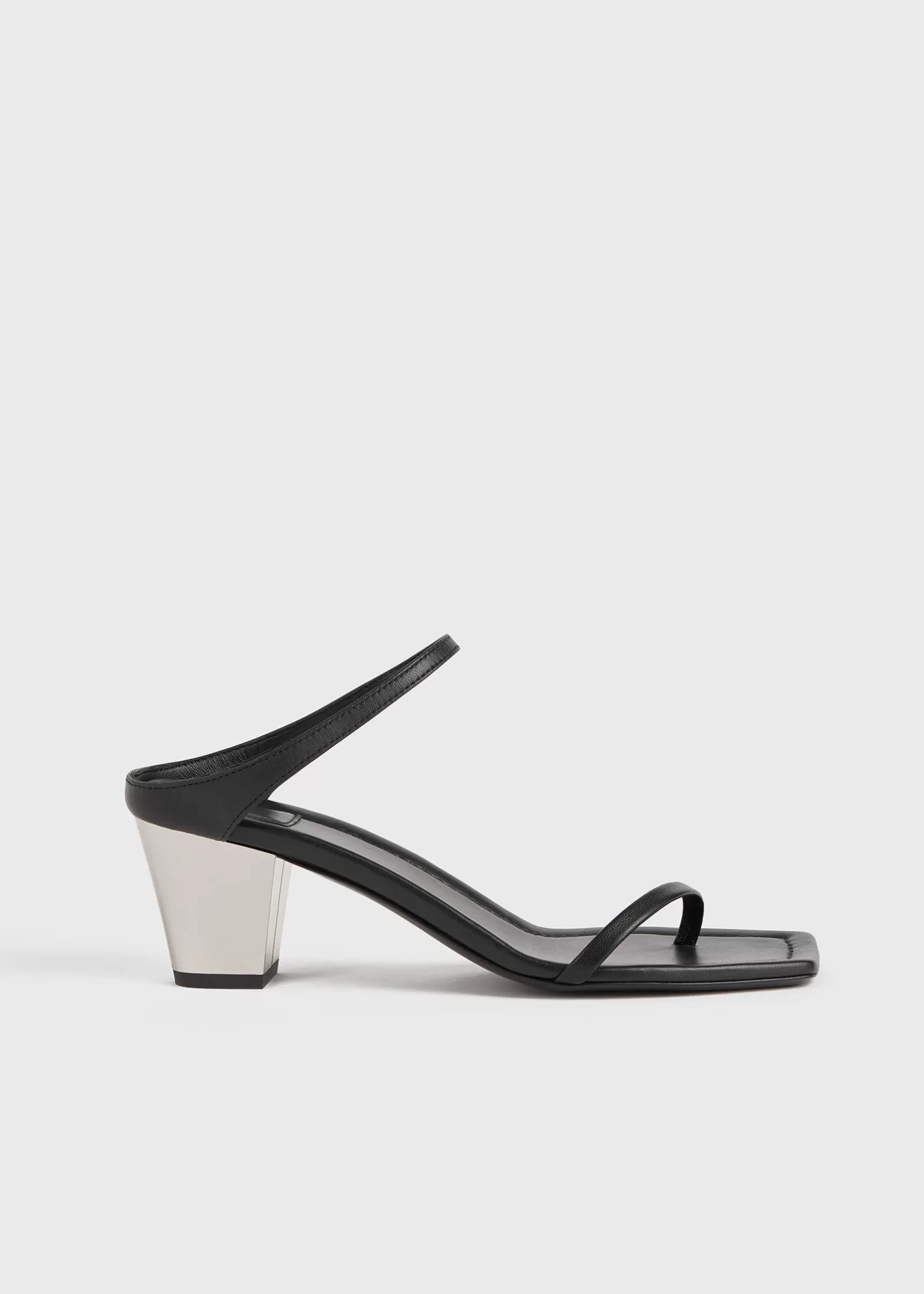 Shoes>TOTEME City sandals Black/silver