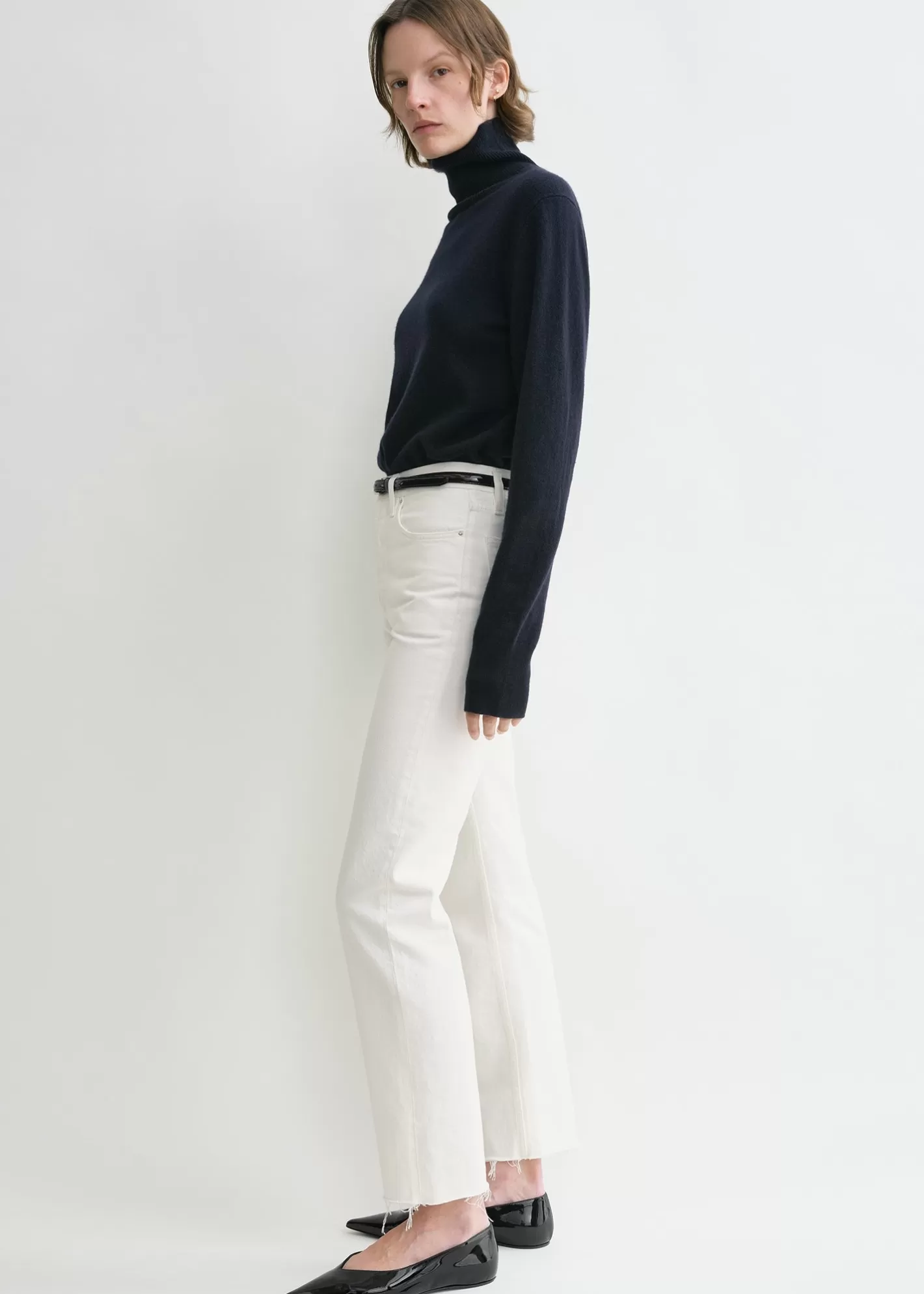 Straight>TOTEME Classic cut denim Off-White