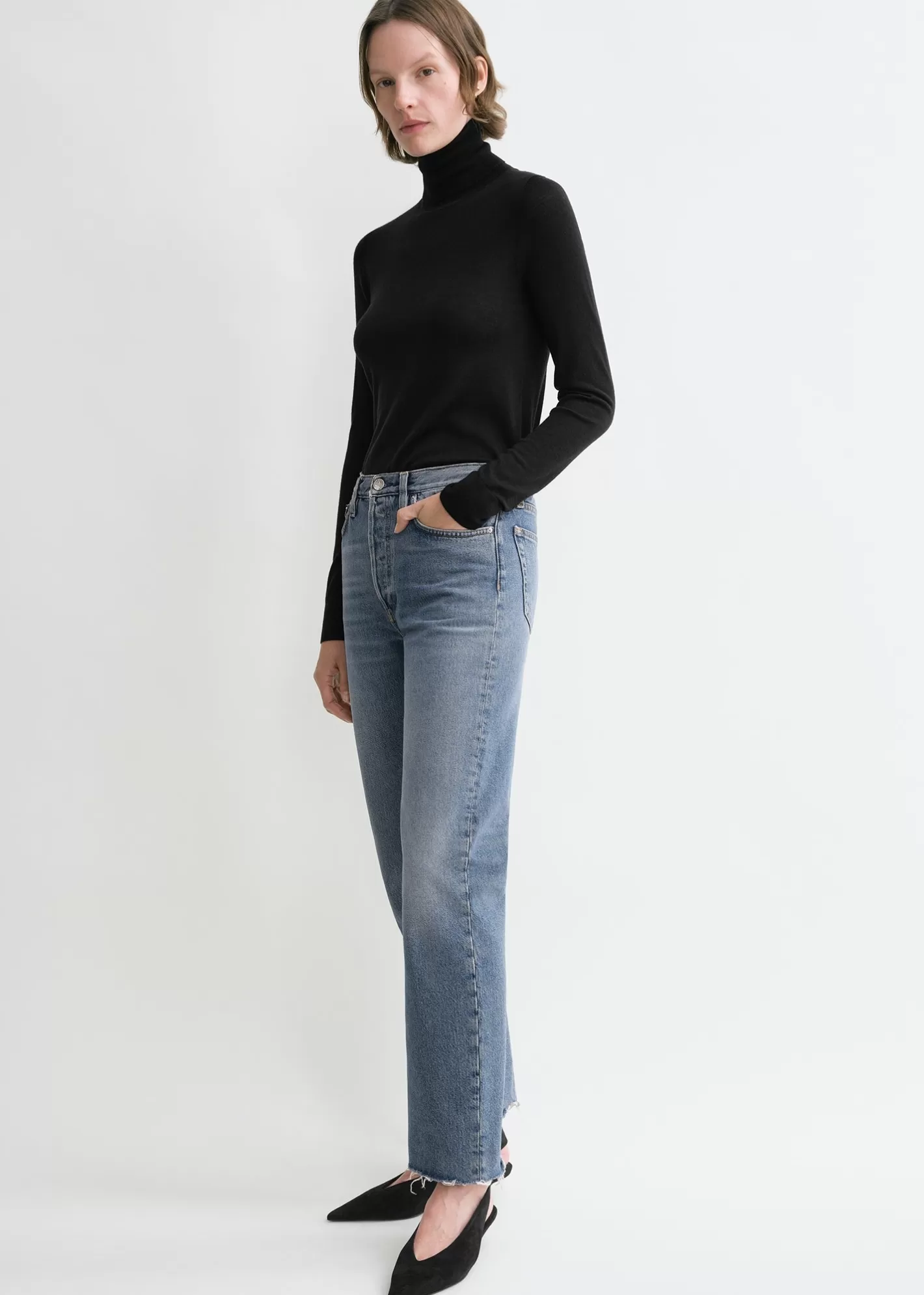 Straight>TOTEME Classic cut denim vintage wash VintageWash