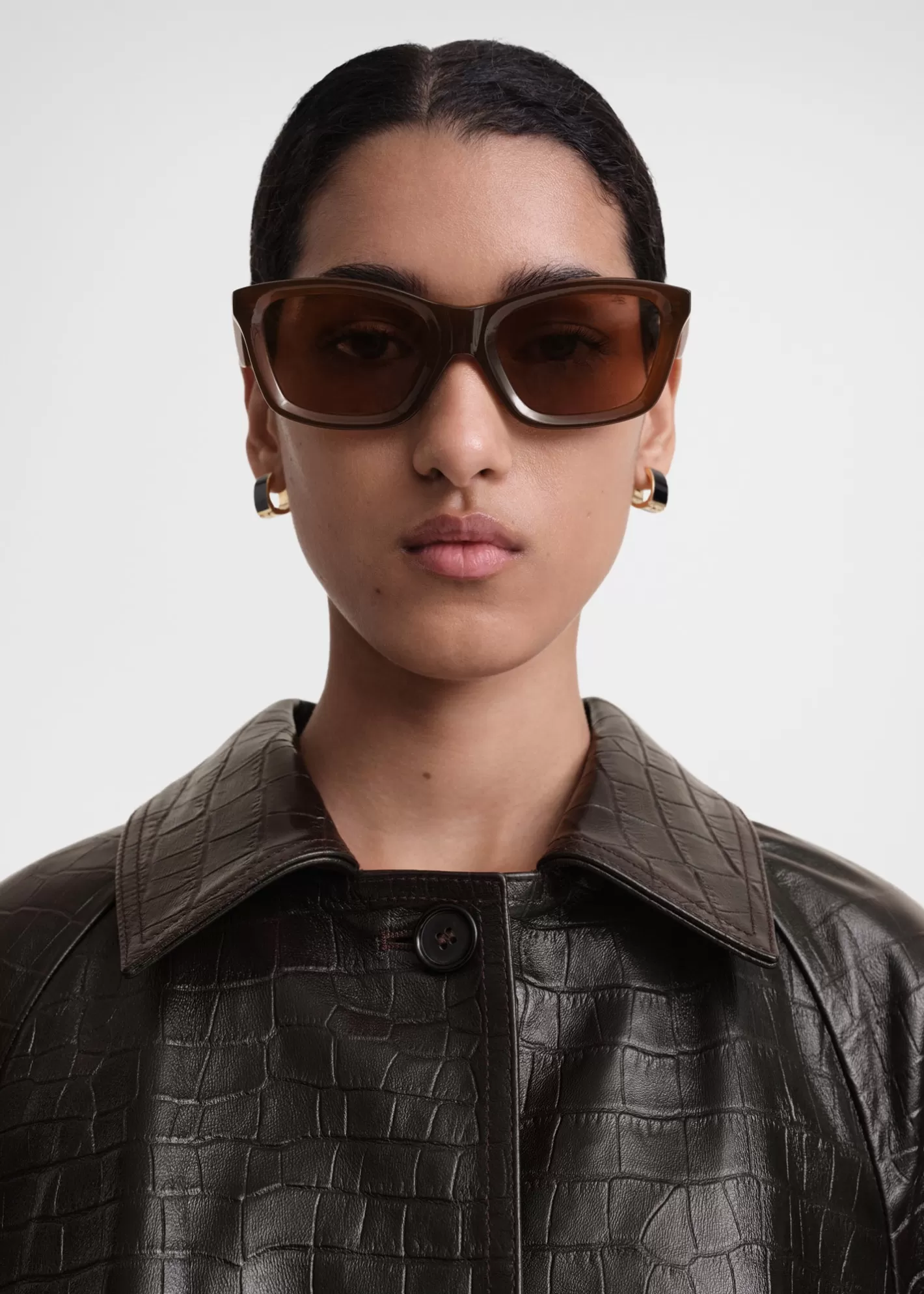 Sunglasses>TOTEME Classic sunglasses Umber