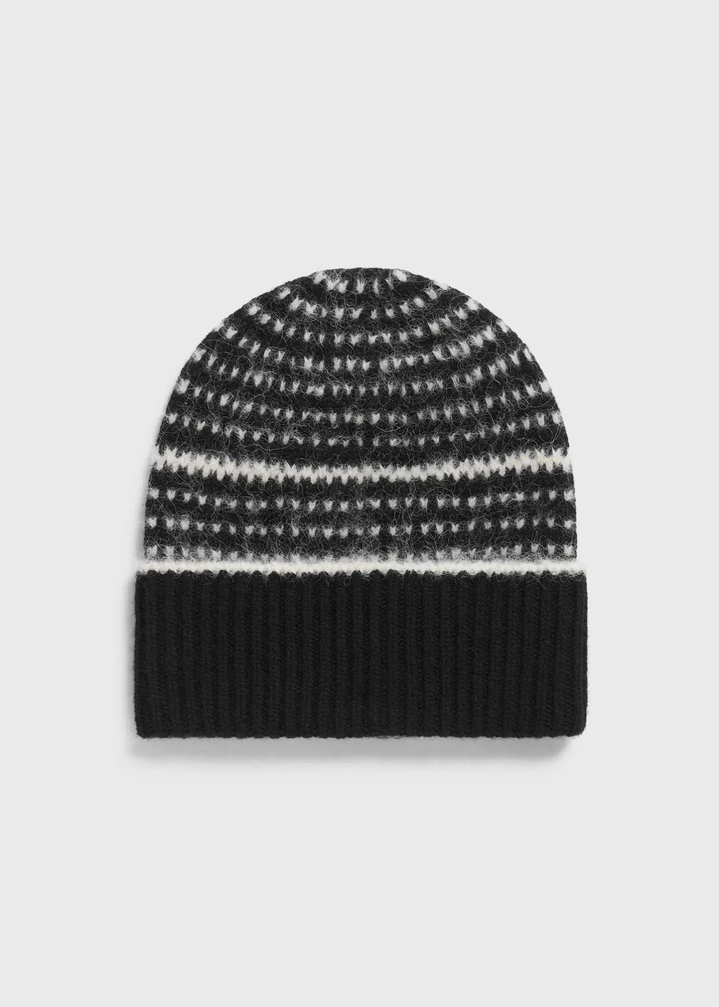 Hats & Gloves>TOTEME Contrast-edge beanie black