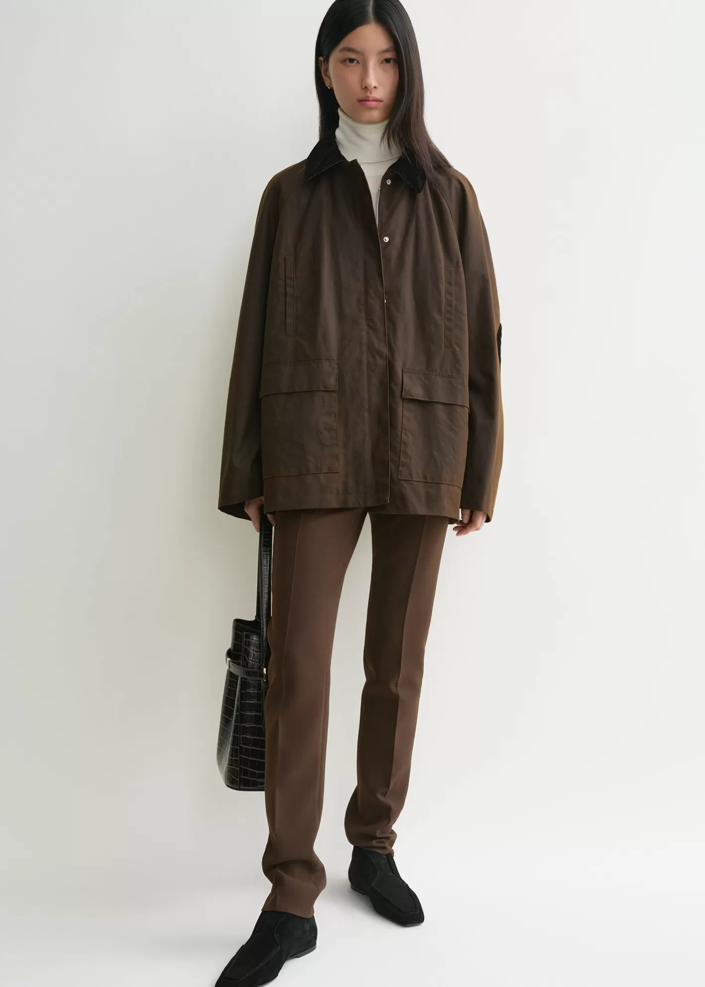 Outerwear>TOTEME Country jacket bark