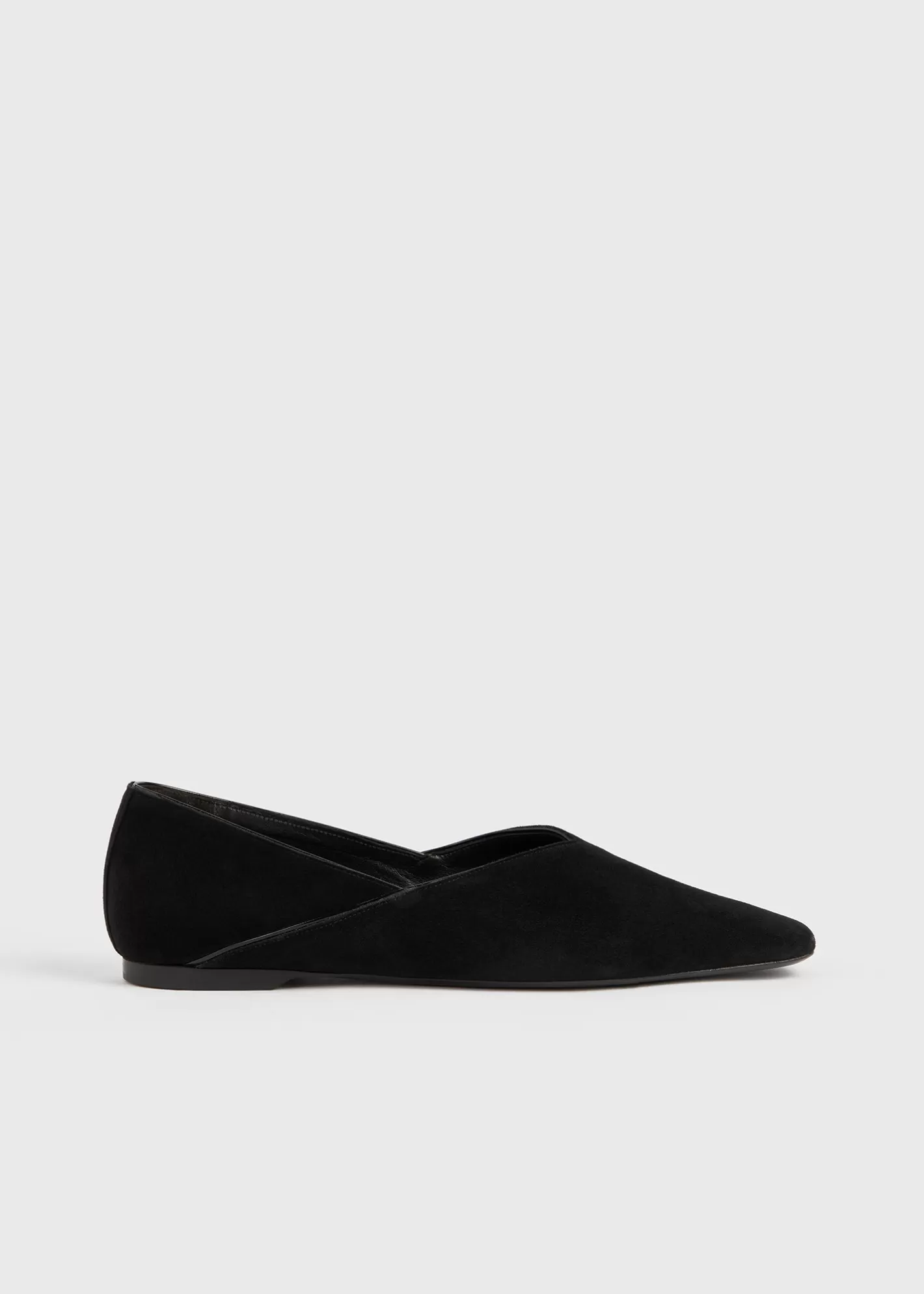 Shoes>TOTEME Everyday suede flats suede Black