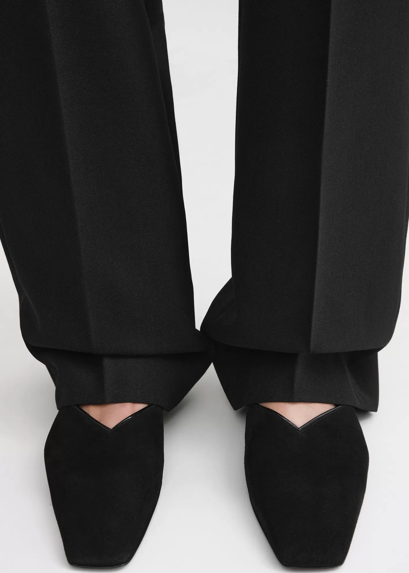 Shoes>TOTEME Everyday suede flats suede Black