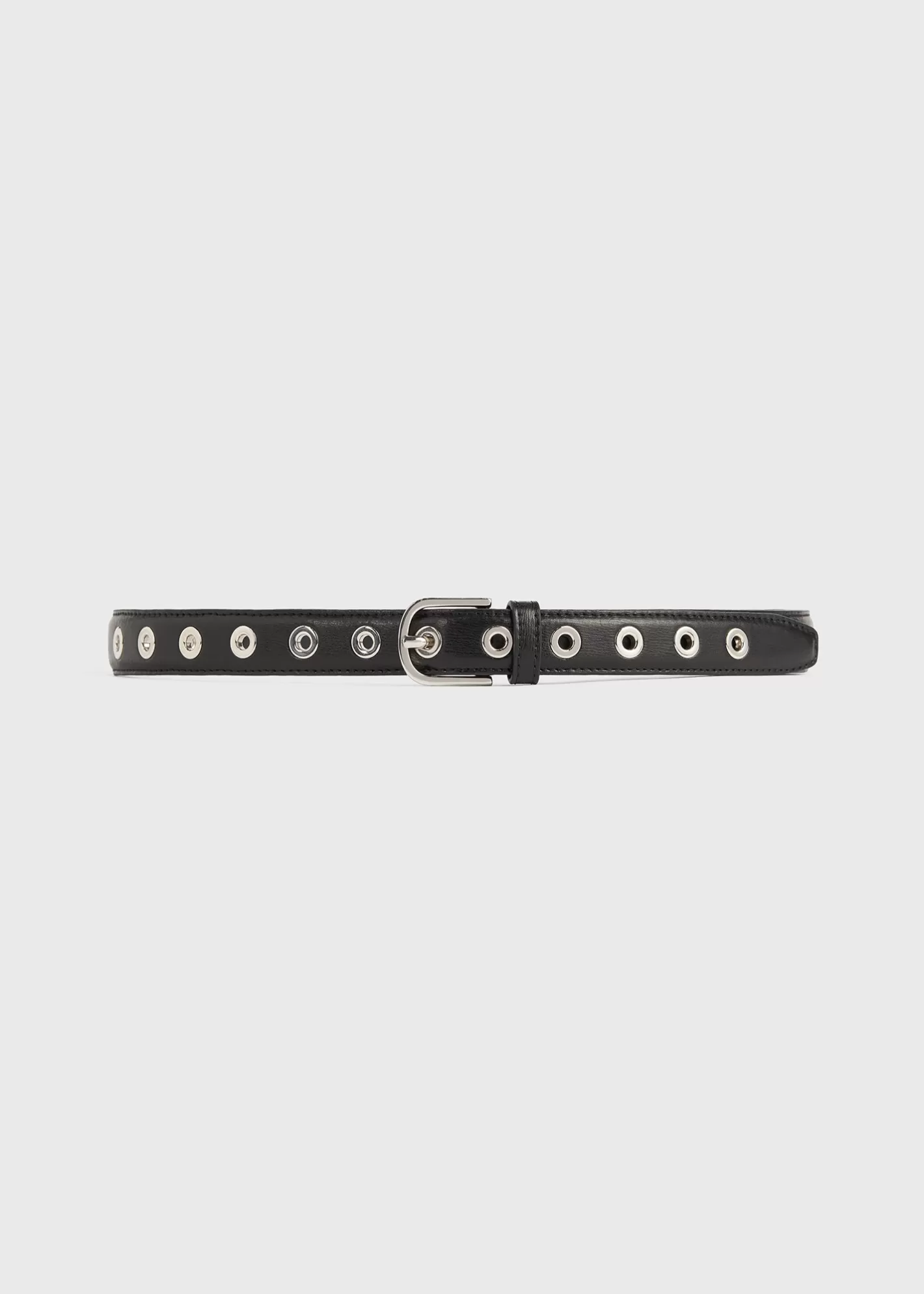 Small Leather Goods>TOTEME Eyelet belt Black