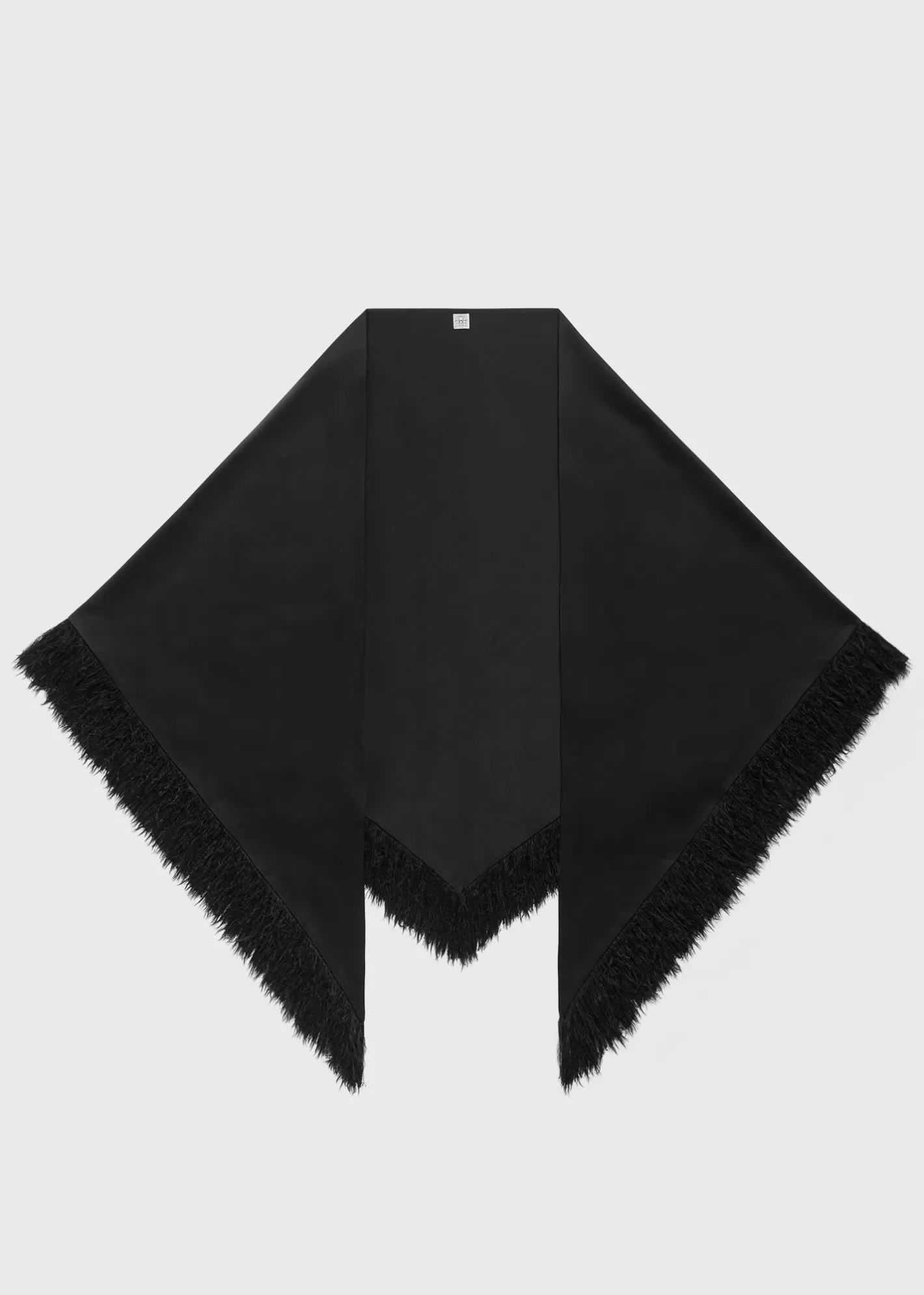 Scarves>TOTEME Fringe scarf black