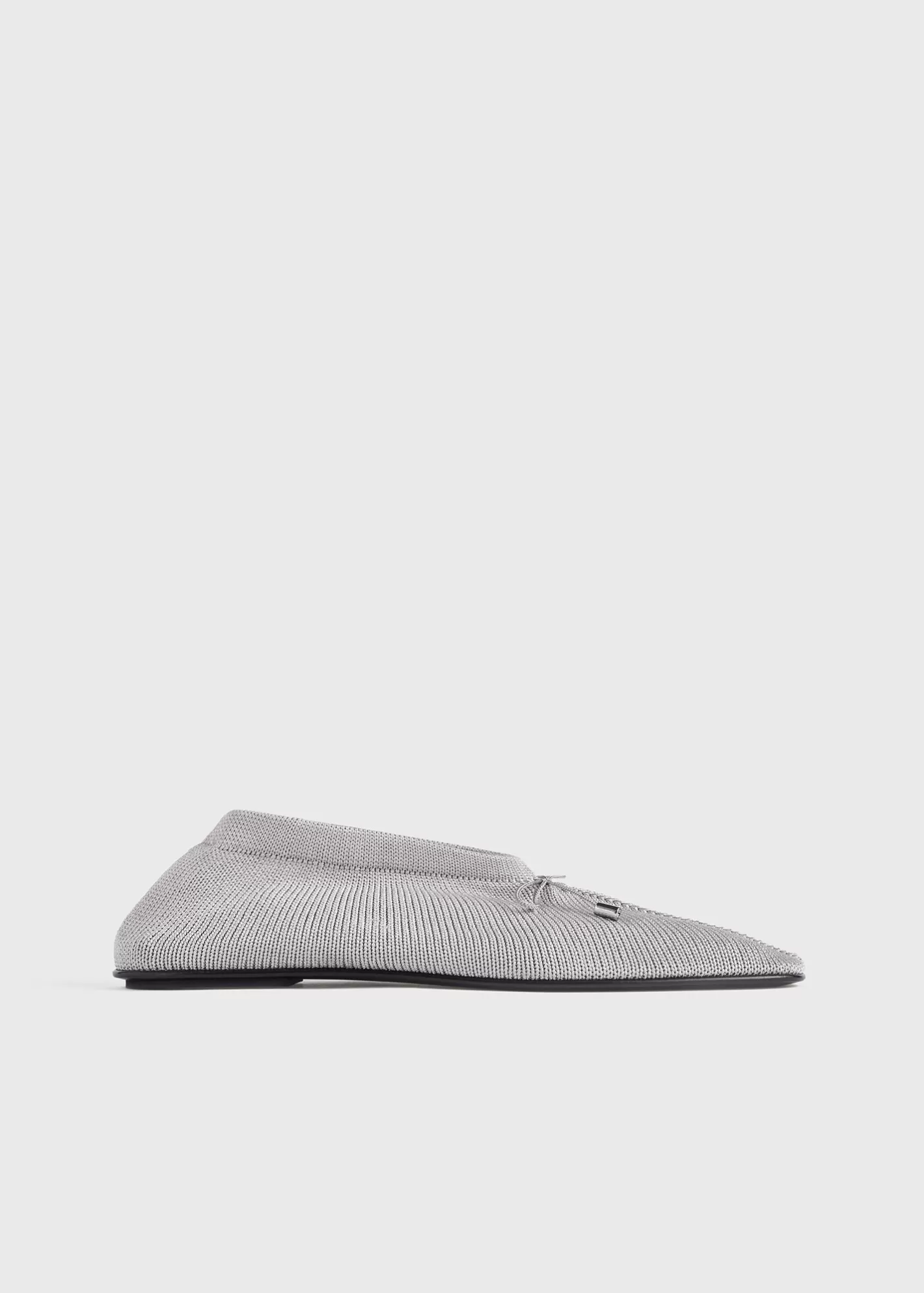 Shoes>TOTEME Knitted ballerinas silver Mattesilver