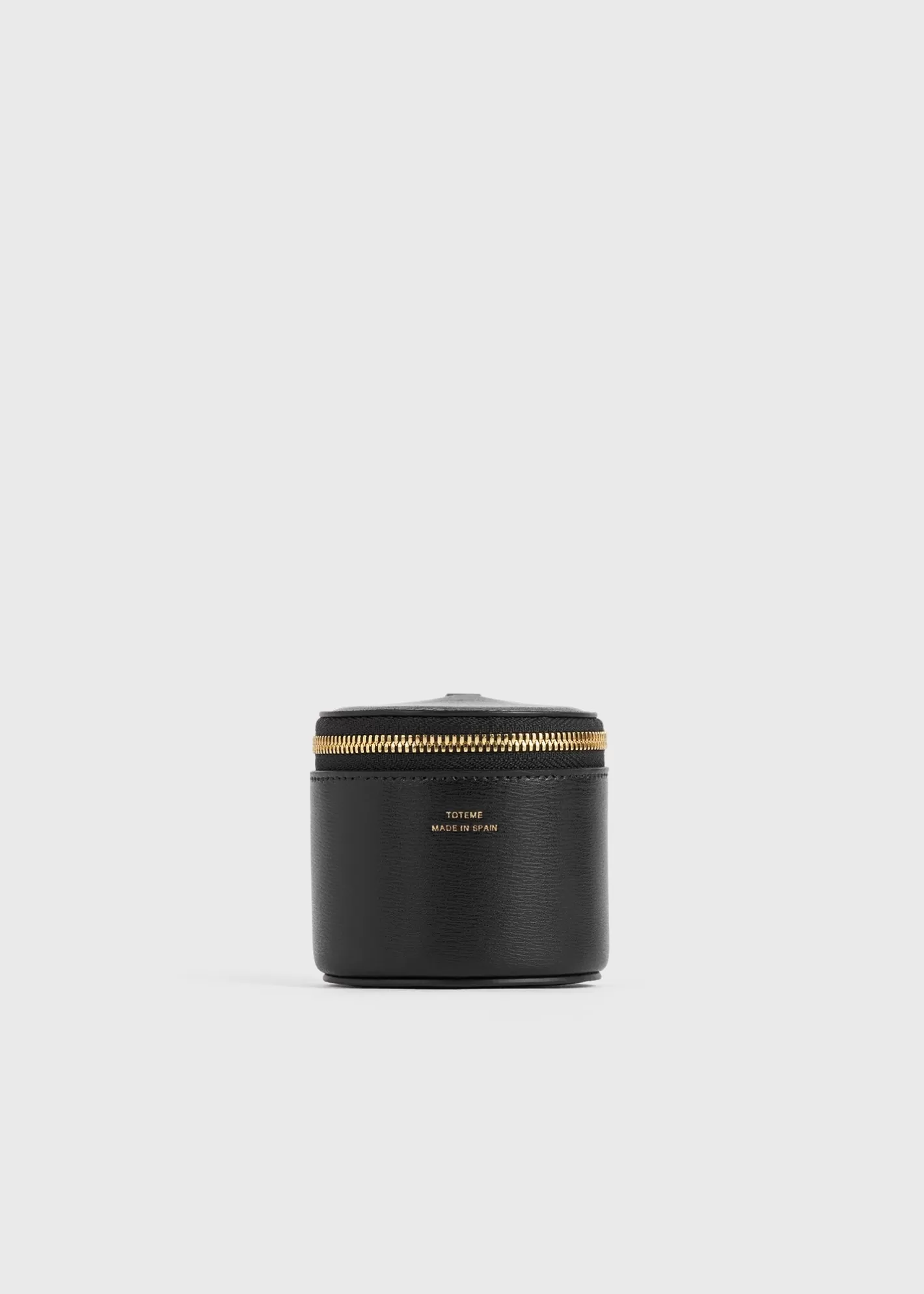 Small Leather Goods>TOTEME Leather jewelry box black