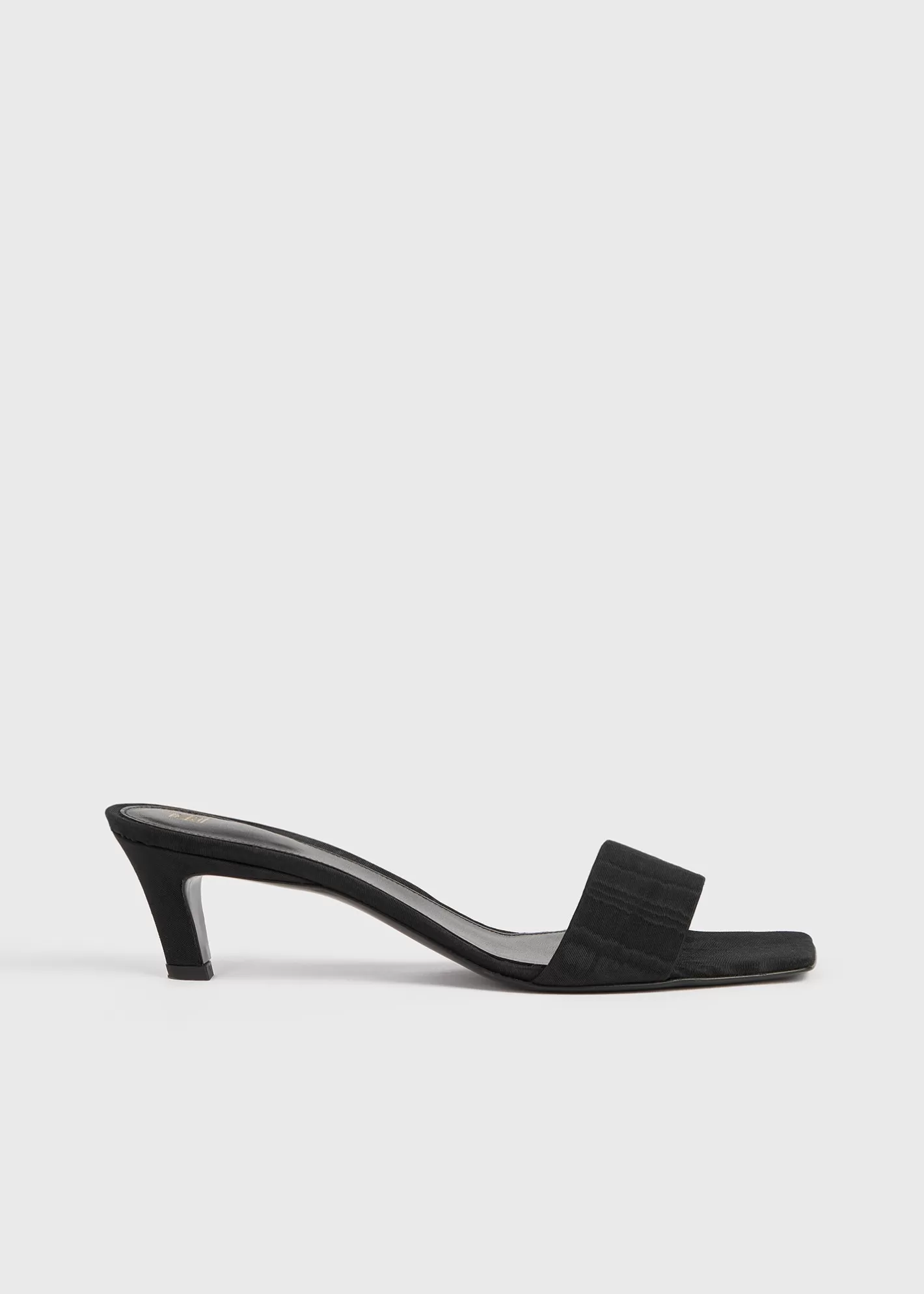 Shoes>TOTEME Moiré mule sandals Black