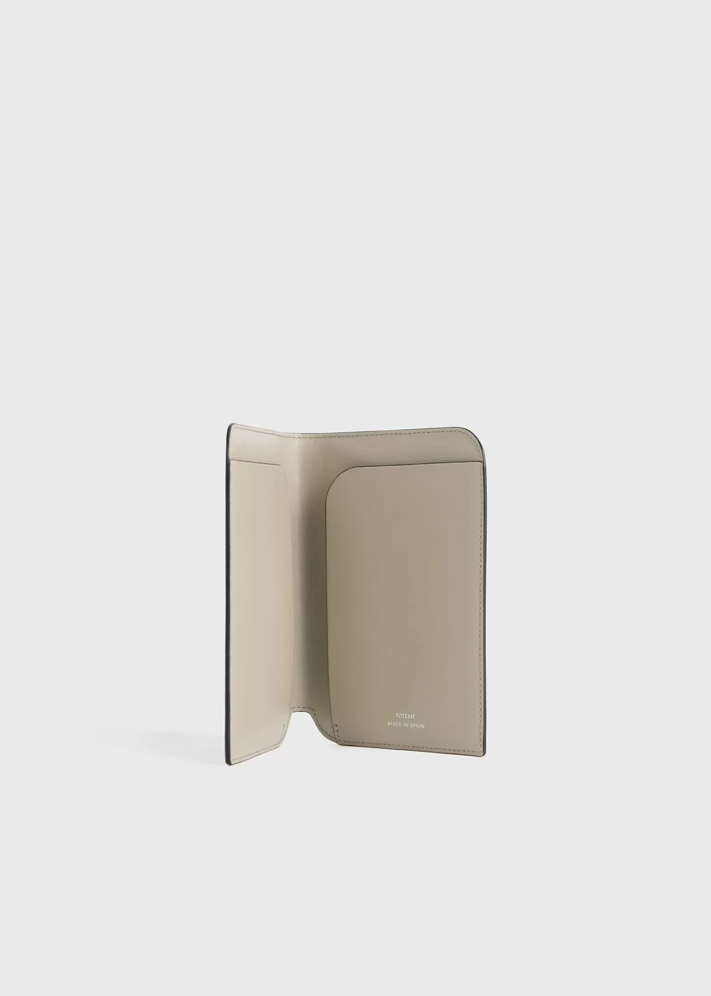 Small Leather Goods>TOTEME Monogram leather passport holder fawn