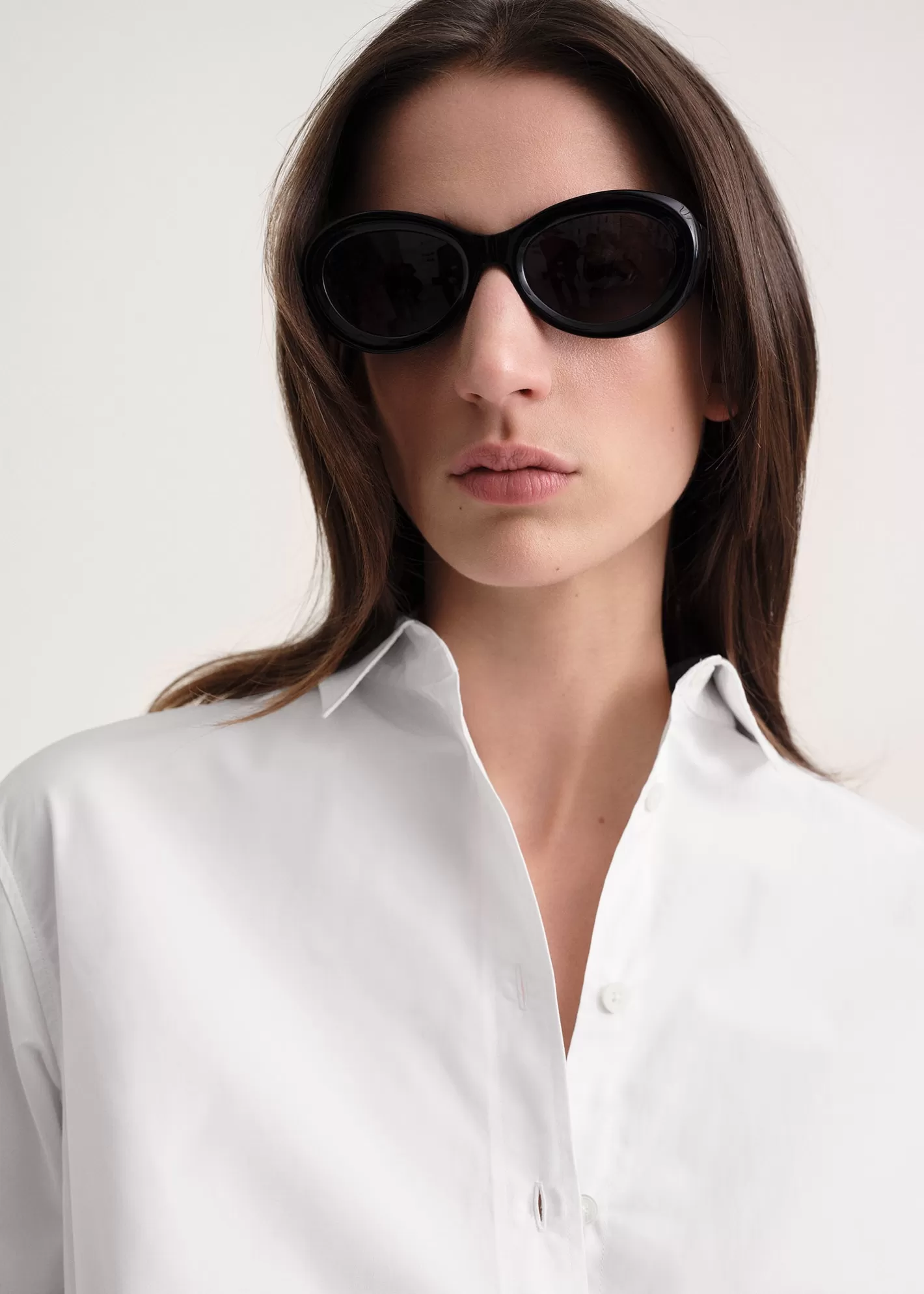 Sunglasses>TOTEME Oval sunglasses Black