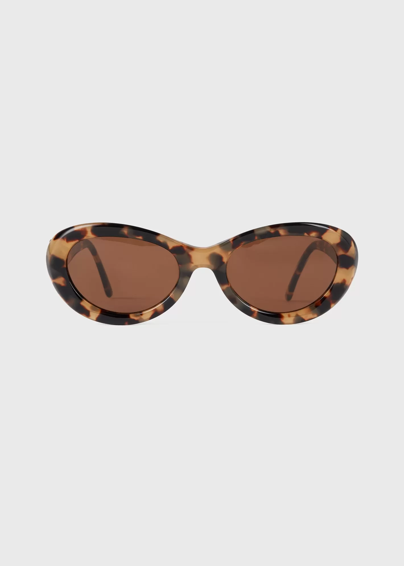 Sunglasses>TOTEME Oval sunglasses Tortoise