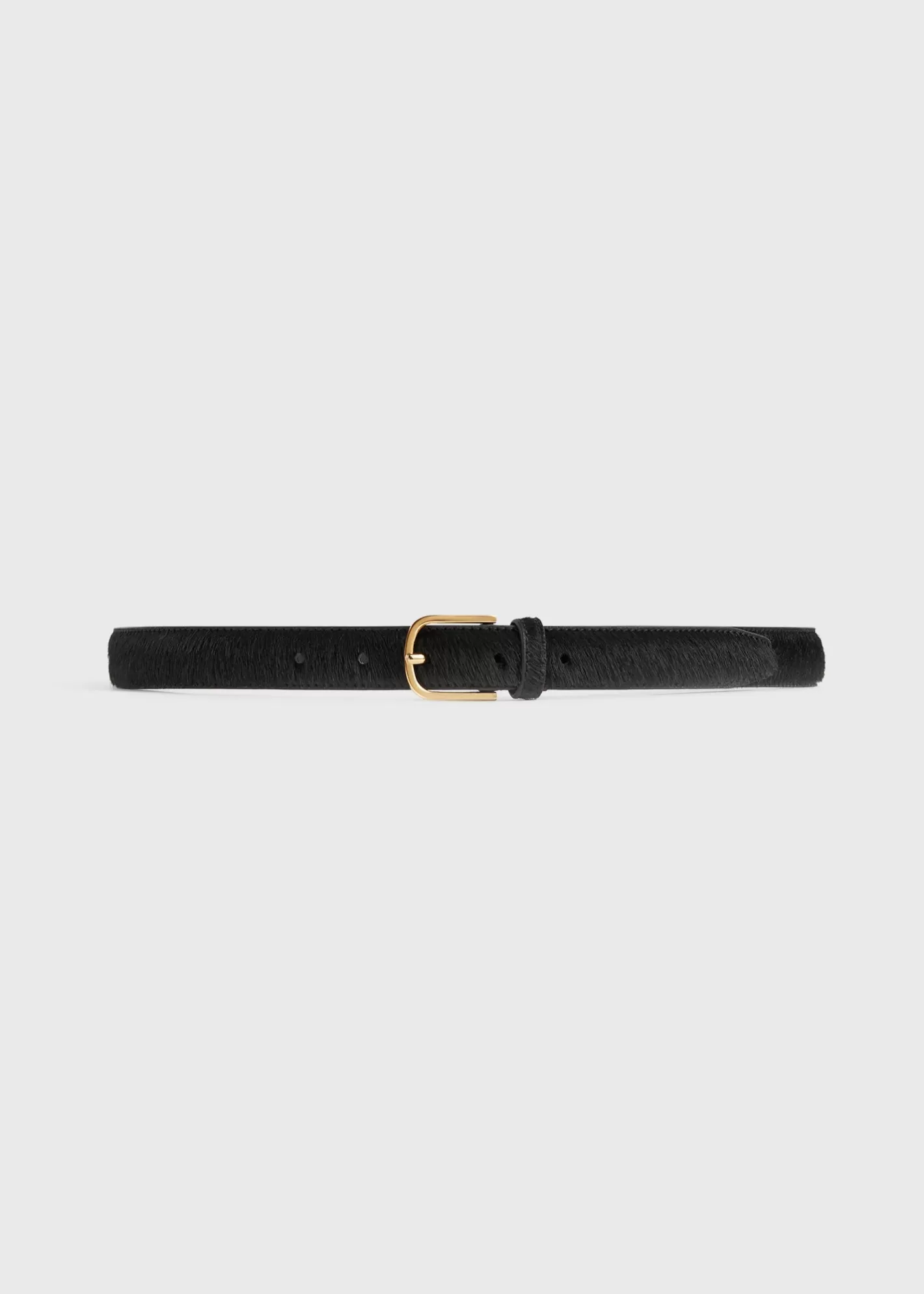 Small Leather Goods>TOTEME Pony hair belt black