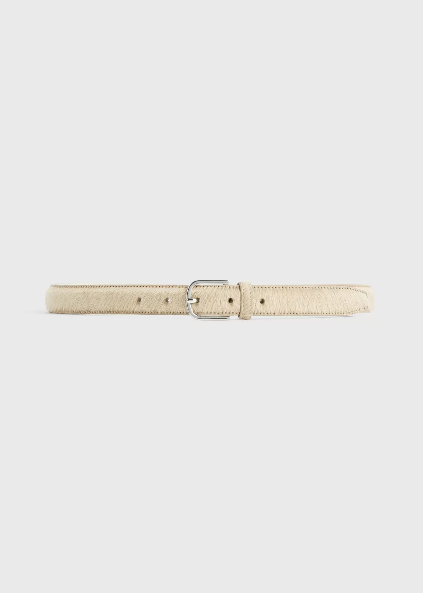 Small Leather Goods>TOTEME Pony hair belt sand