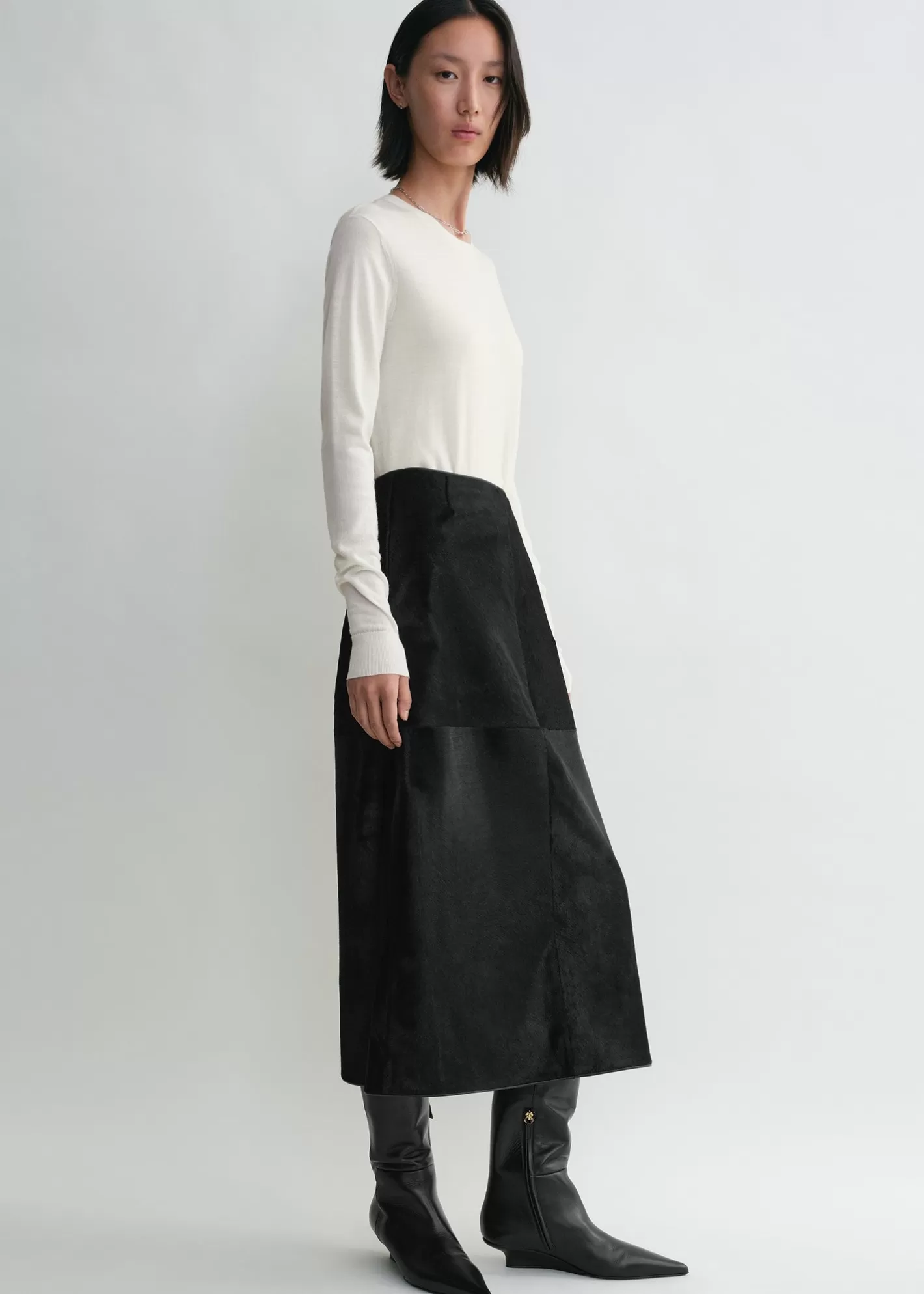 Dresses & Skirts>TOTEME Pony hair skirt black