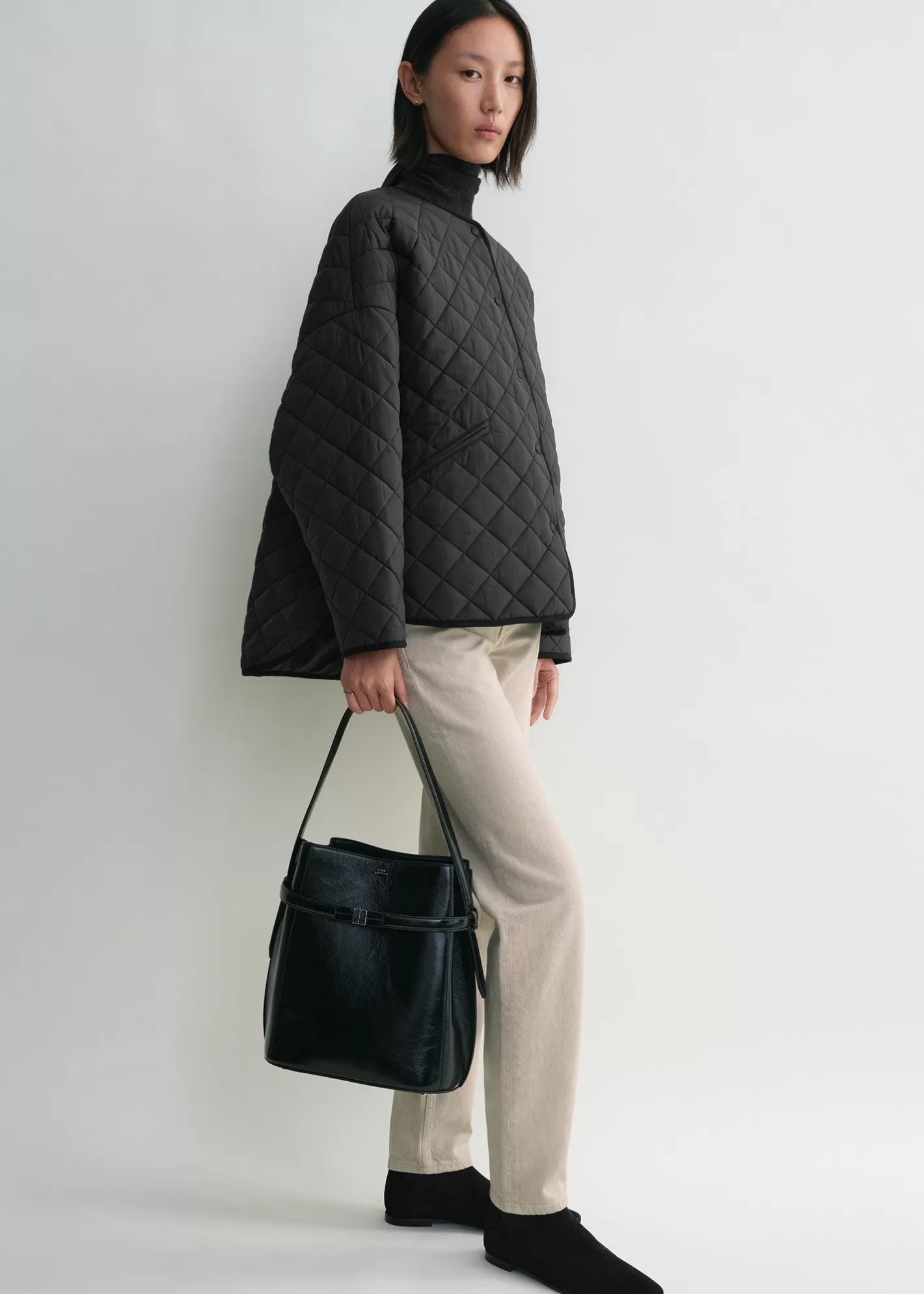 Outerwear>TOTEME Quilted jacket Black