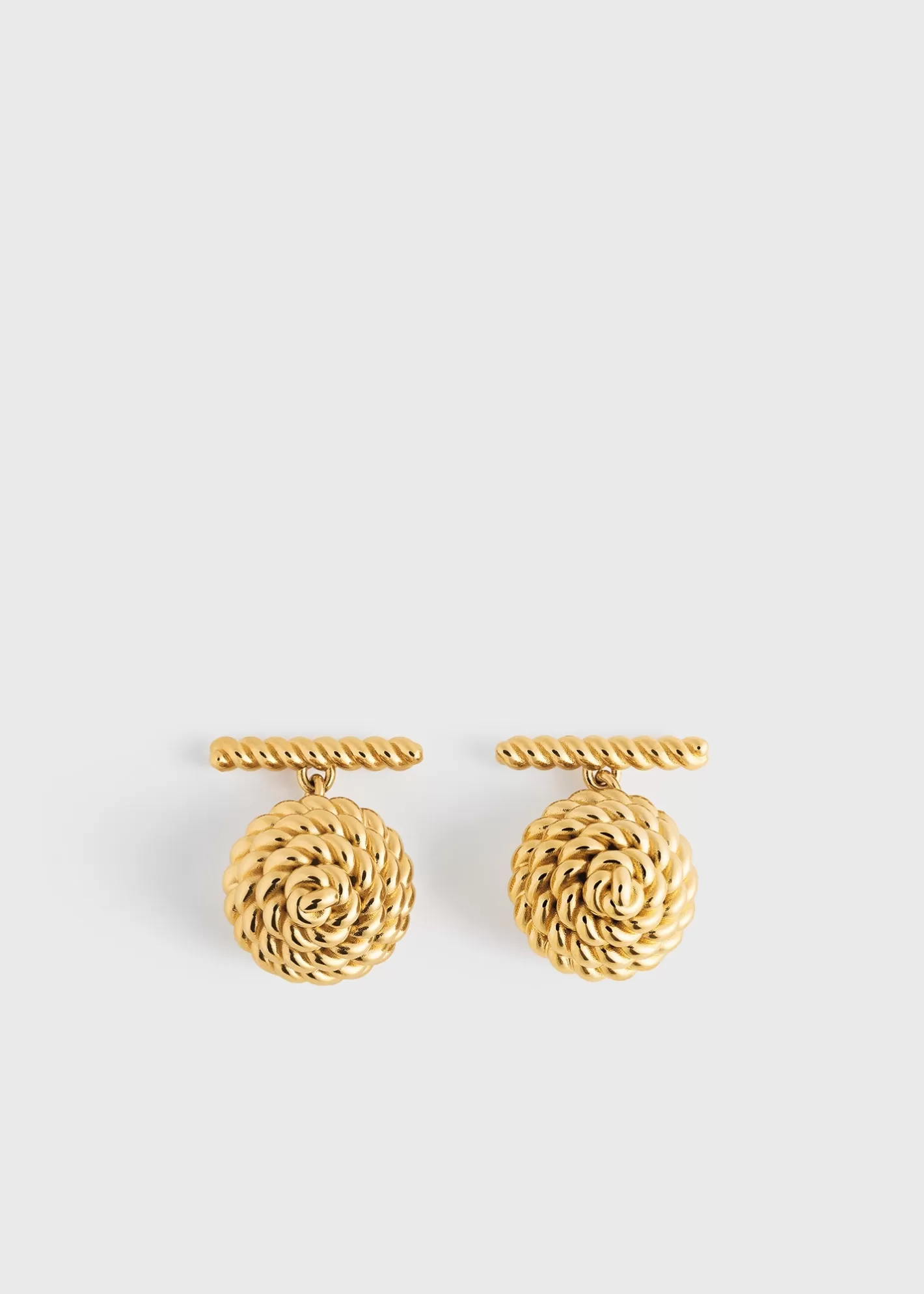 Jewelry>TOTEME Rope cufflinks gold