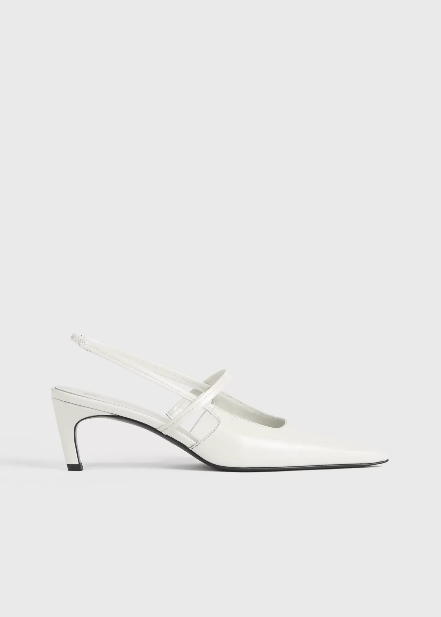 Shoes>TOTEME Sharp patent slingbacks off-white offwhite