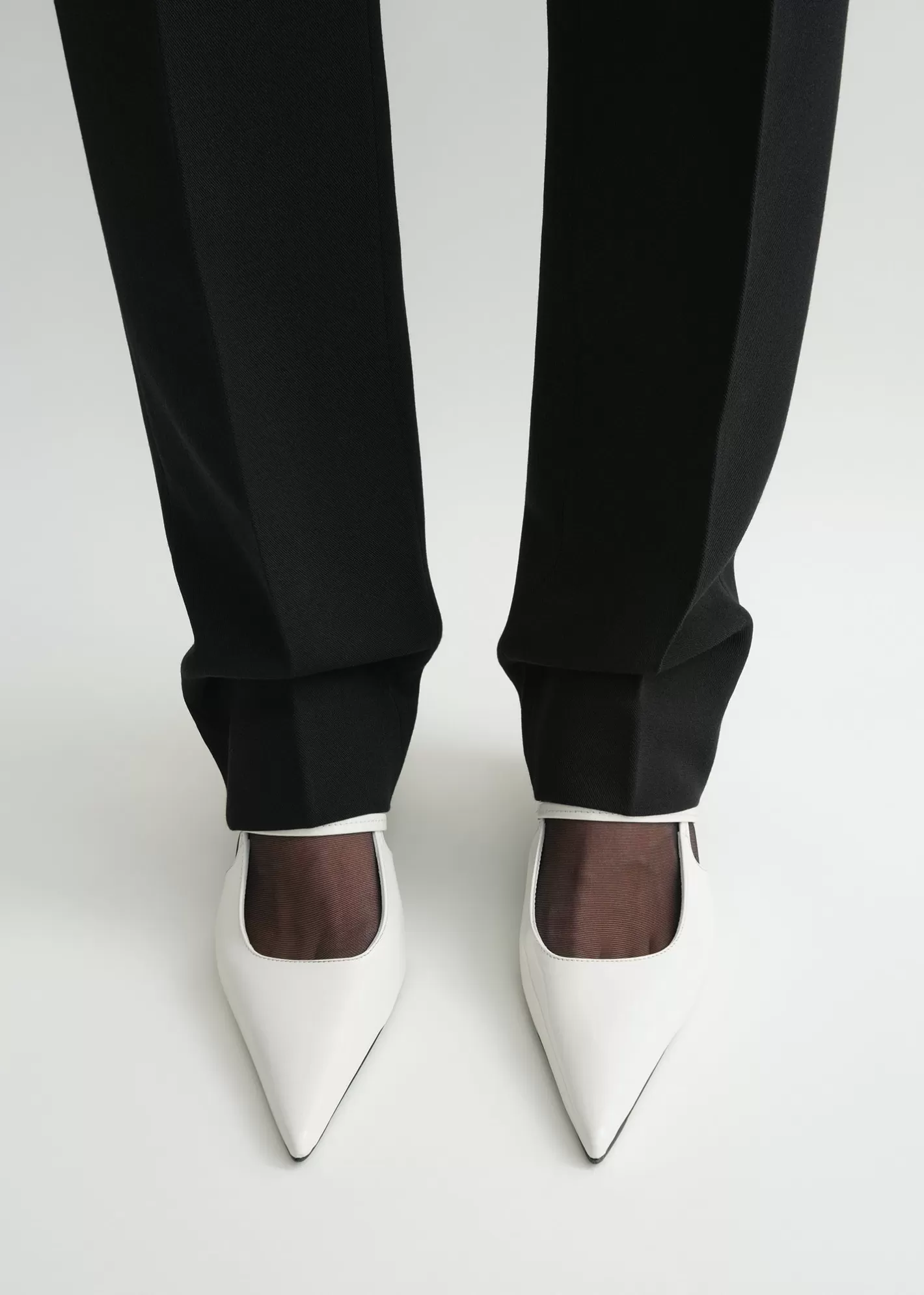 Shoes>TOTEME Sharp patent slingbacks off-white offwhite