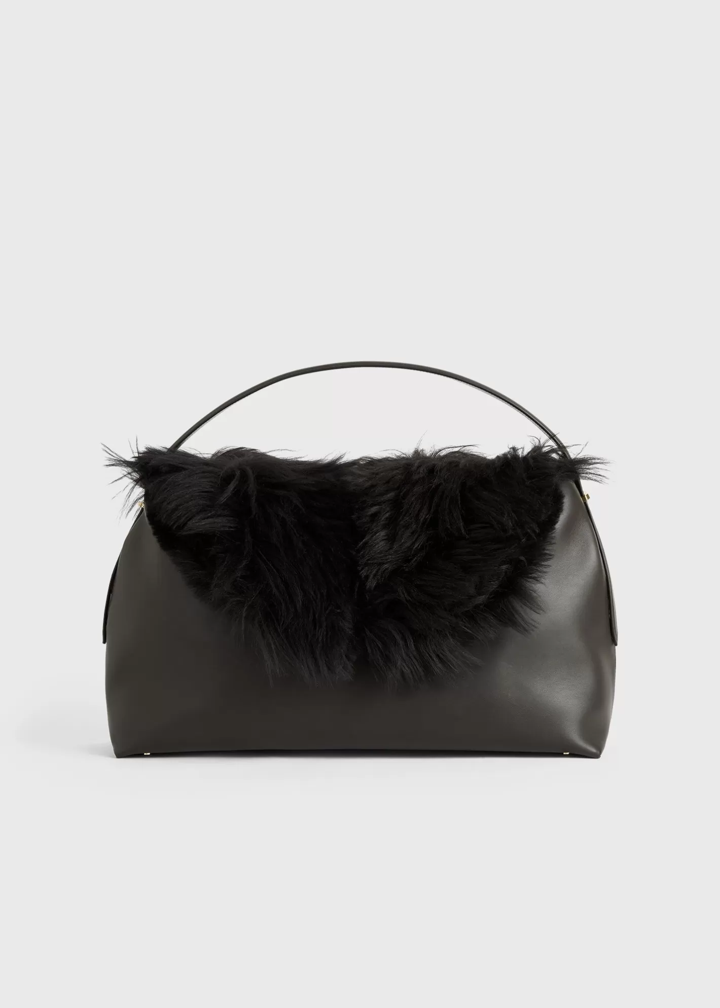 T-lock Bags>TOTEME Shearling bag bark