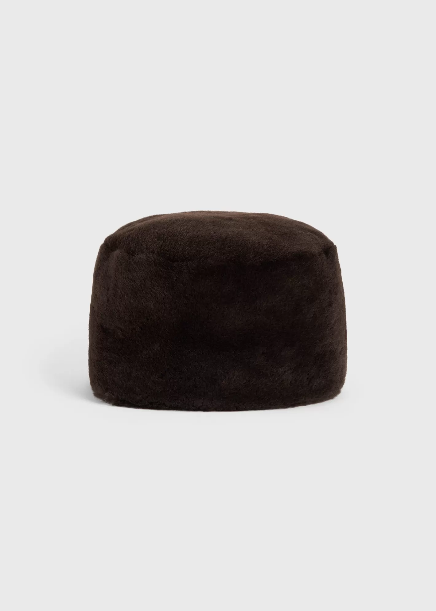 Hats & Gloves>TOTEME Shearling pillbox hat bark