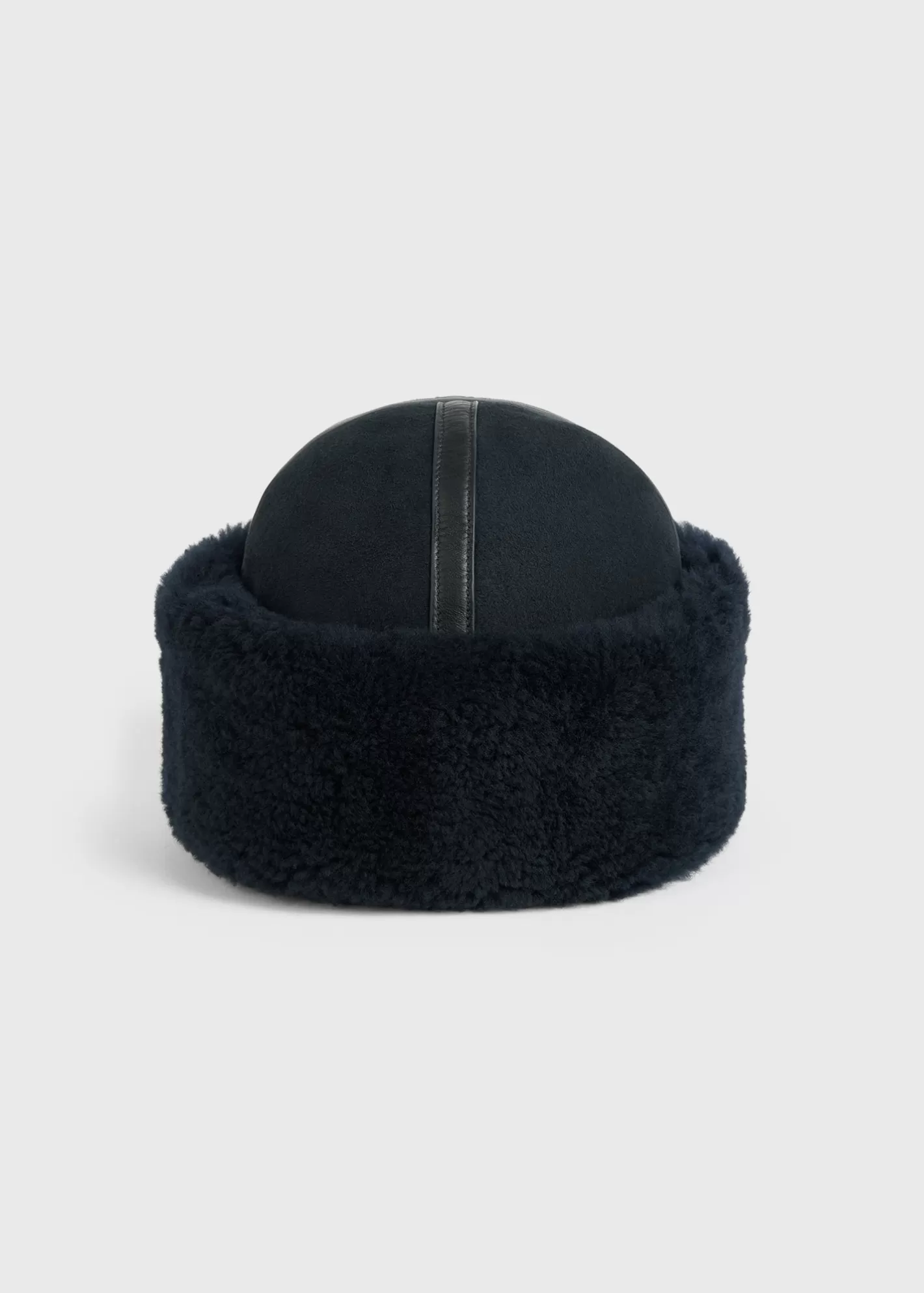 Hats & Gloves>TOTEME Shearling winter hat navy