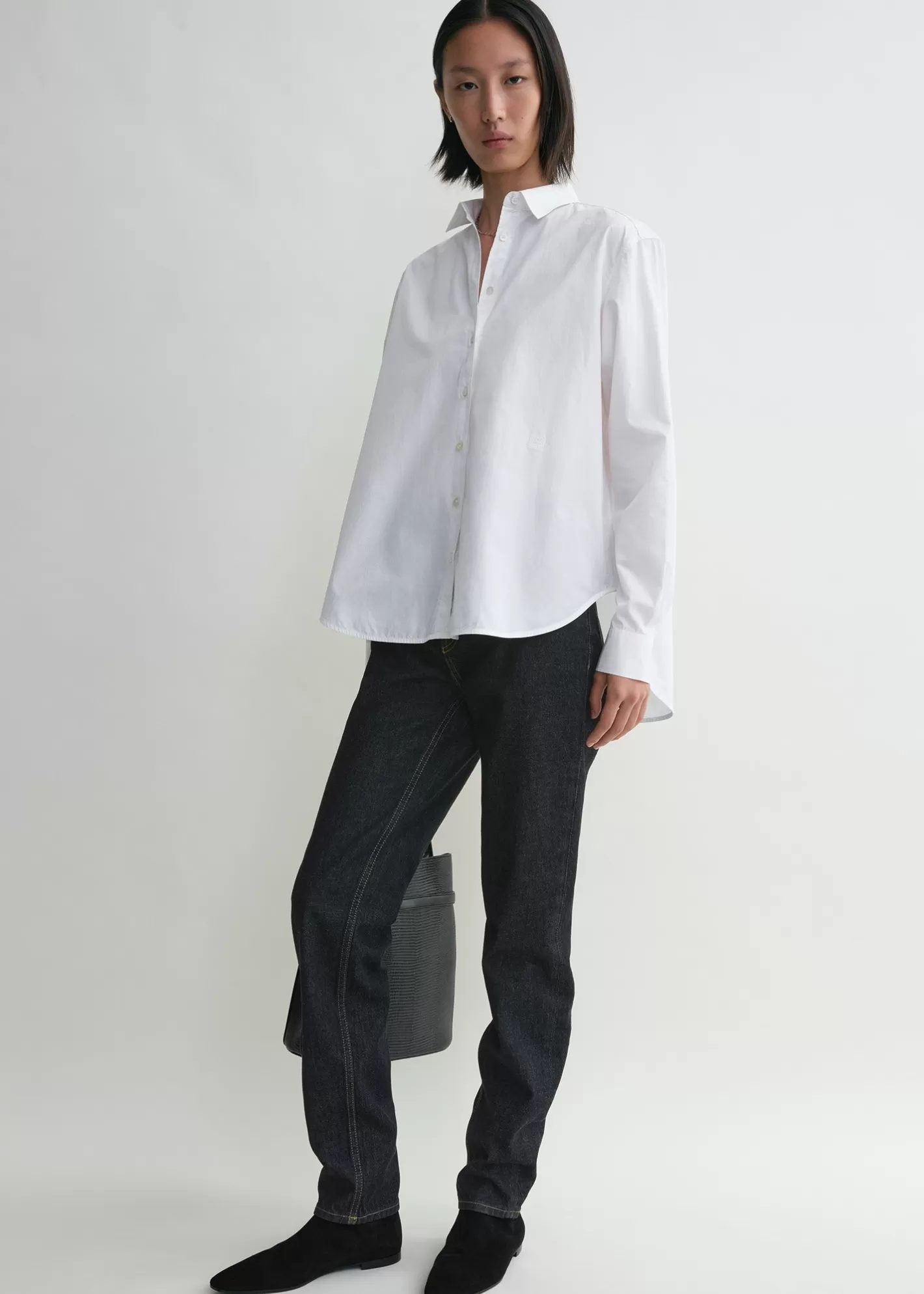 Shirts>TOTEME Signature cotton shirt White