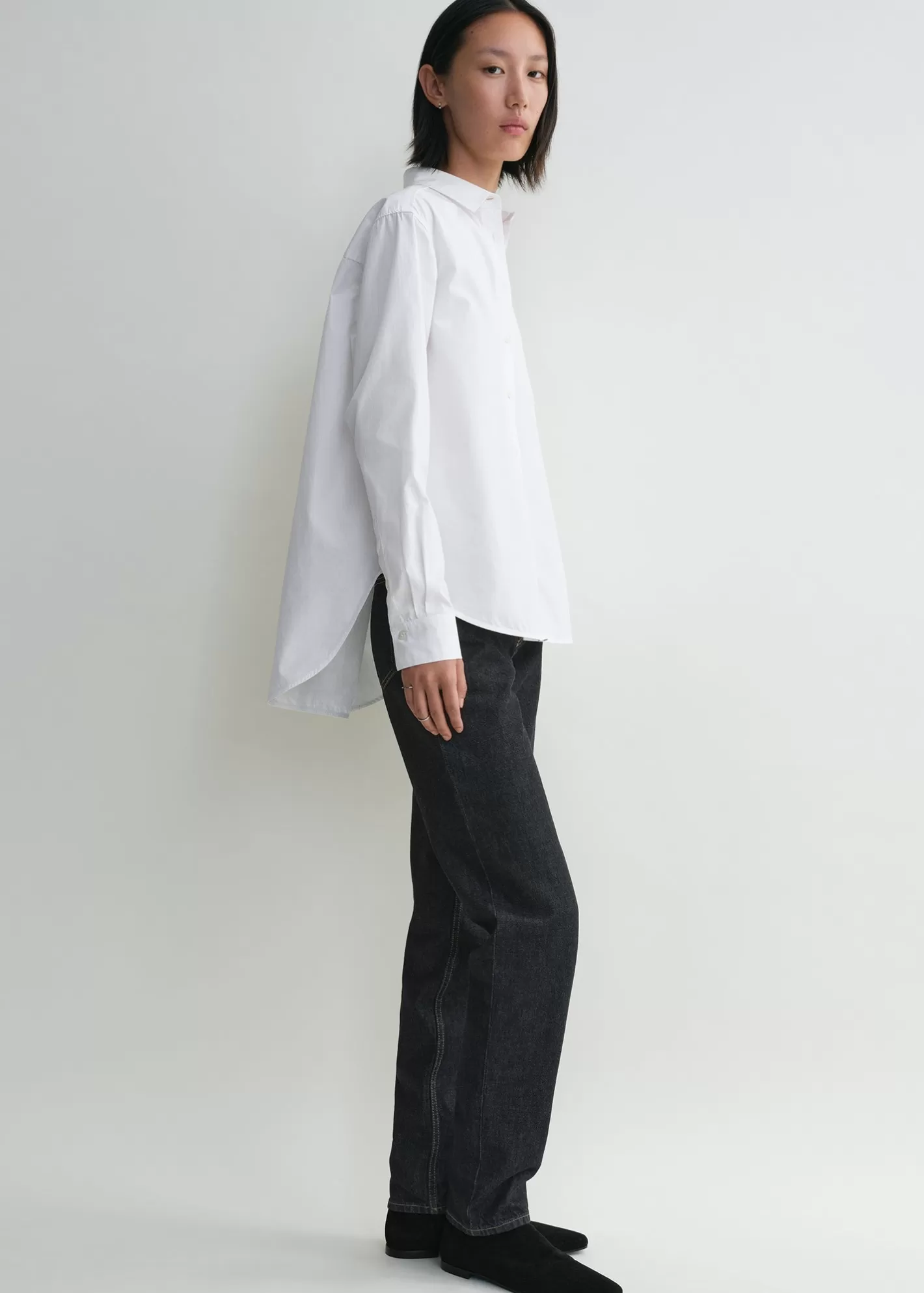 Shirts>TOTEME Signature cotton shirt White