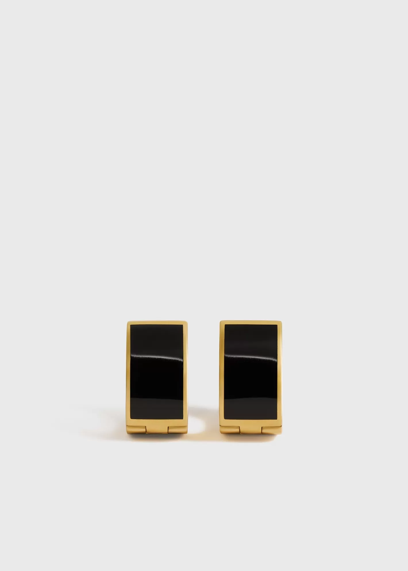 Jewelry>TOTEME Signature hoops Black/Gold