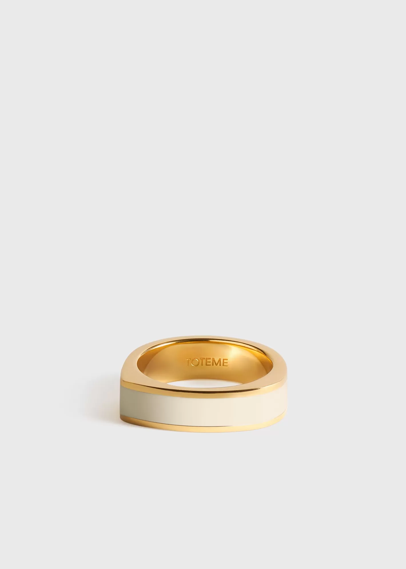 Jewelry>TOTEME Signature ring Ecru/Gold