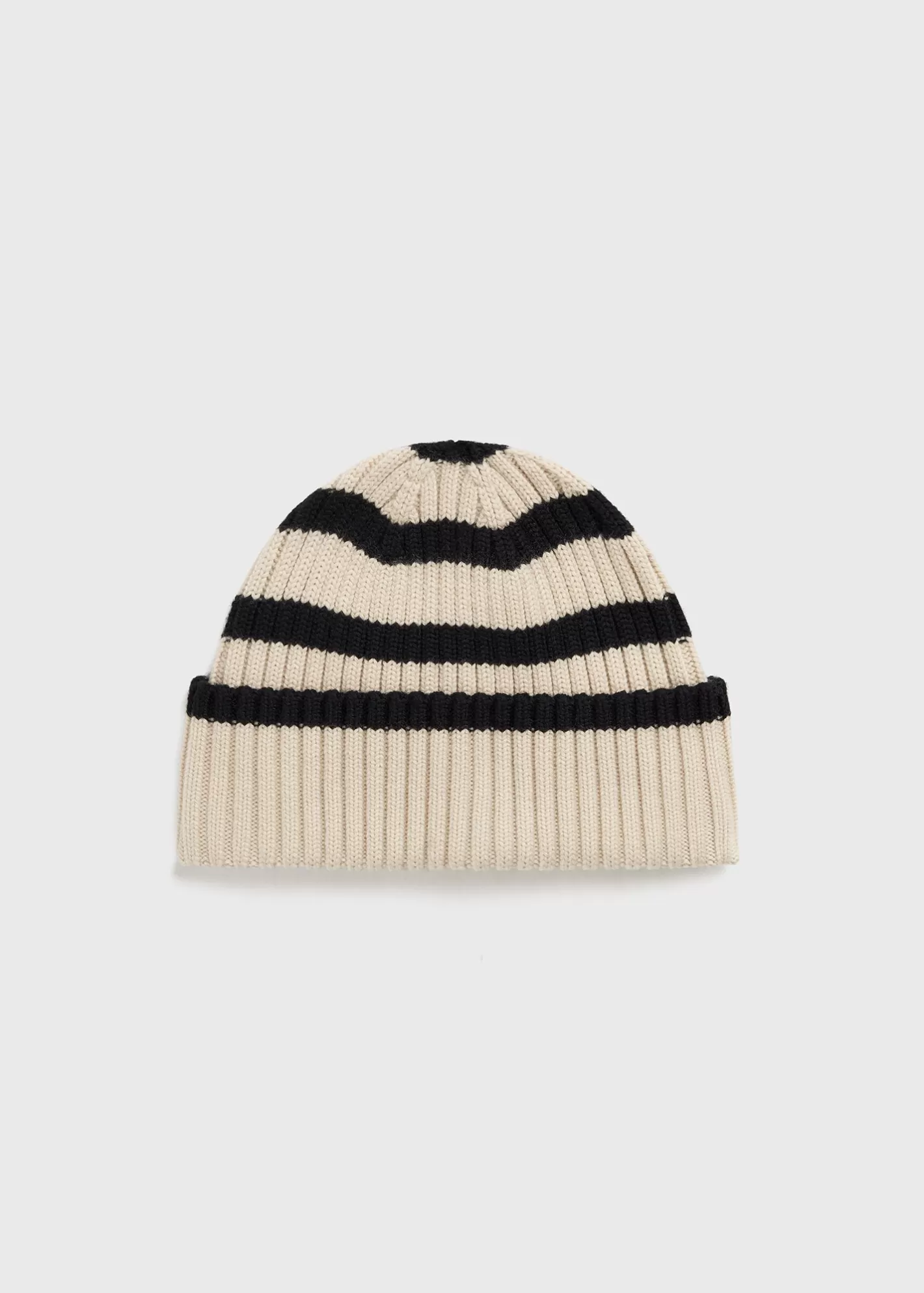 Hats & Gloves>TOTEME Signature stripe beanie light sand Lightsand