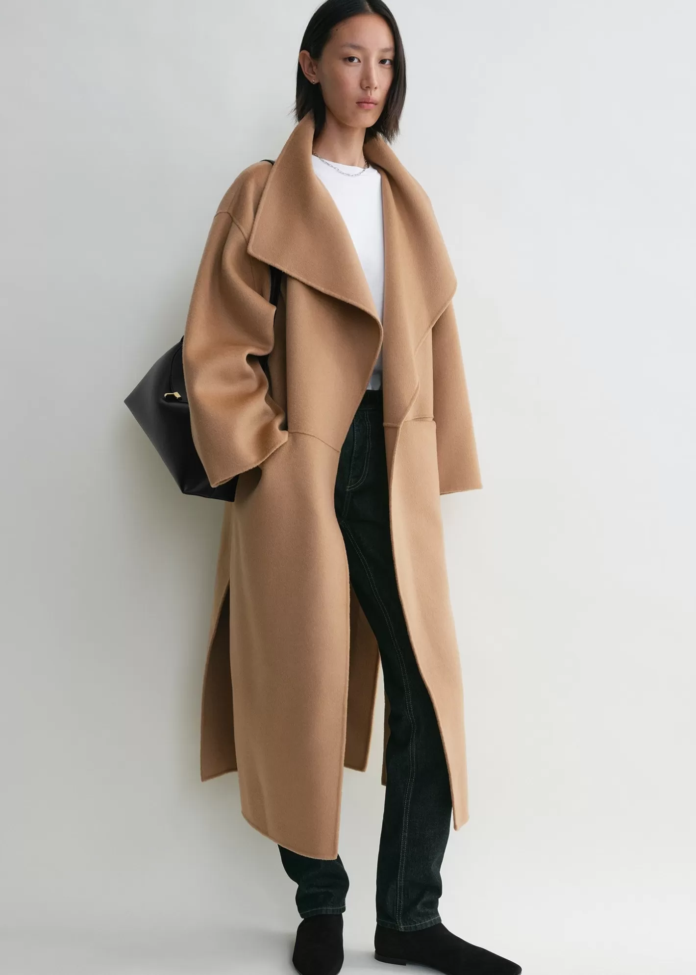 Outerwear>TOTEME Signature wool cashmere coat Camel