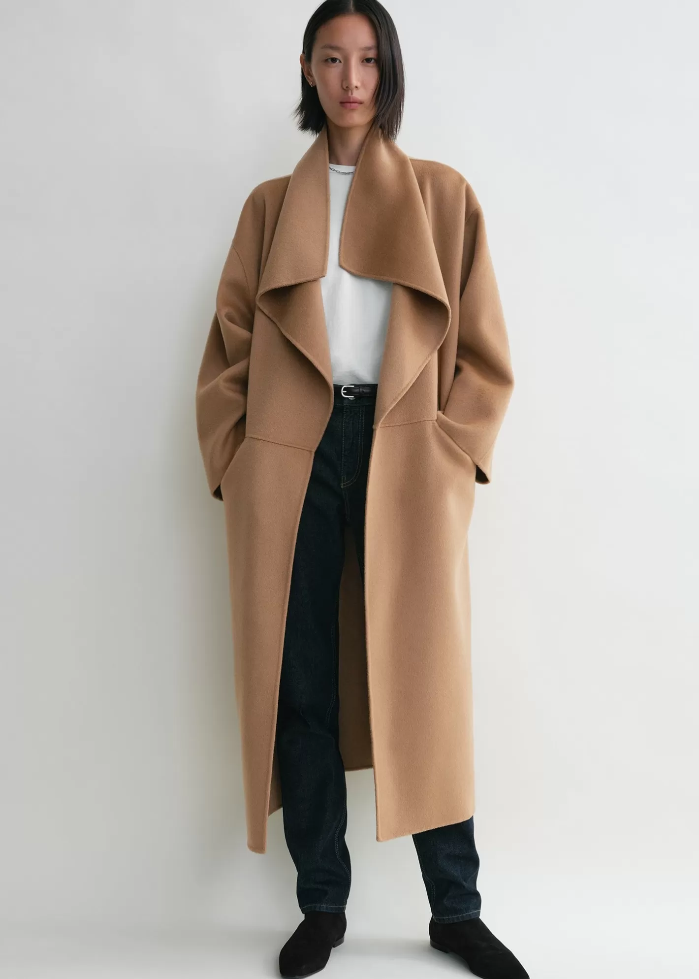 Outerwear>TOTEME Signature wool cashmere coat Camel