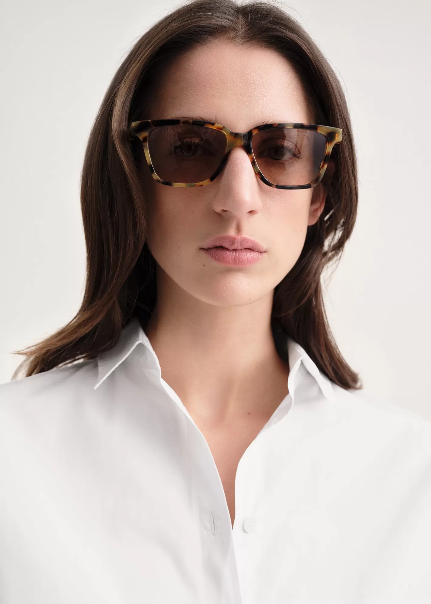 Sunglasses>TOTEME Square sunglasses Tortoise