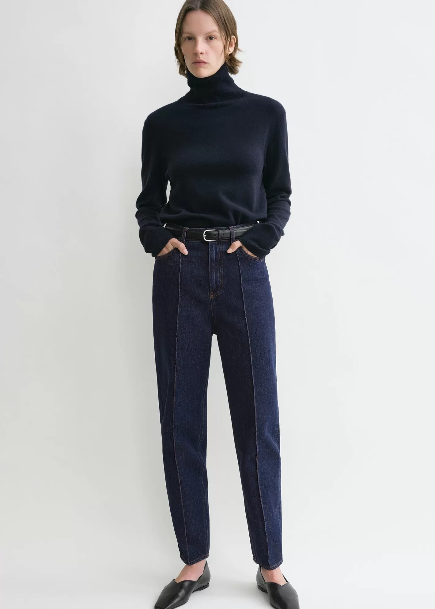 Relaxed>TOTEME Tapered leg denim dark indigo Darkindigo