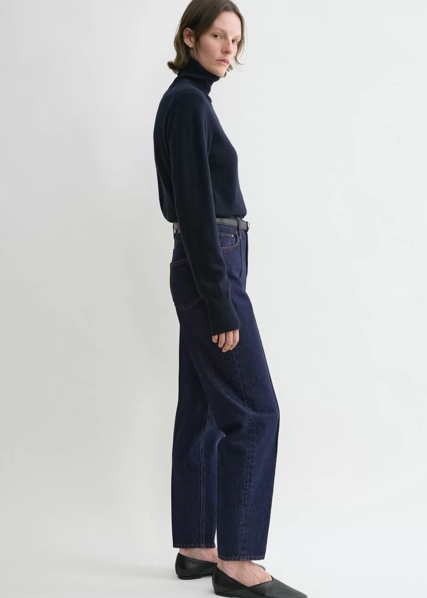 Relaxed>TOTEME Tapered leg denim dark indigo Darkindigo