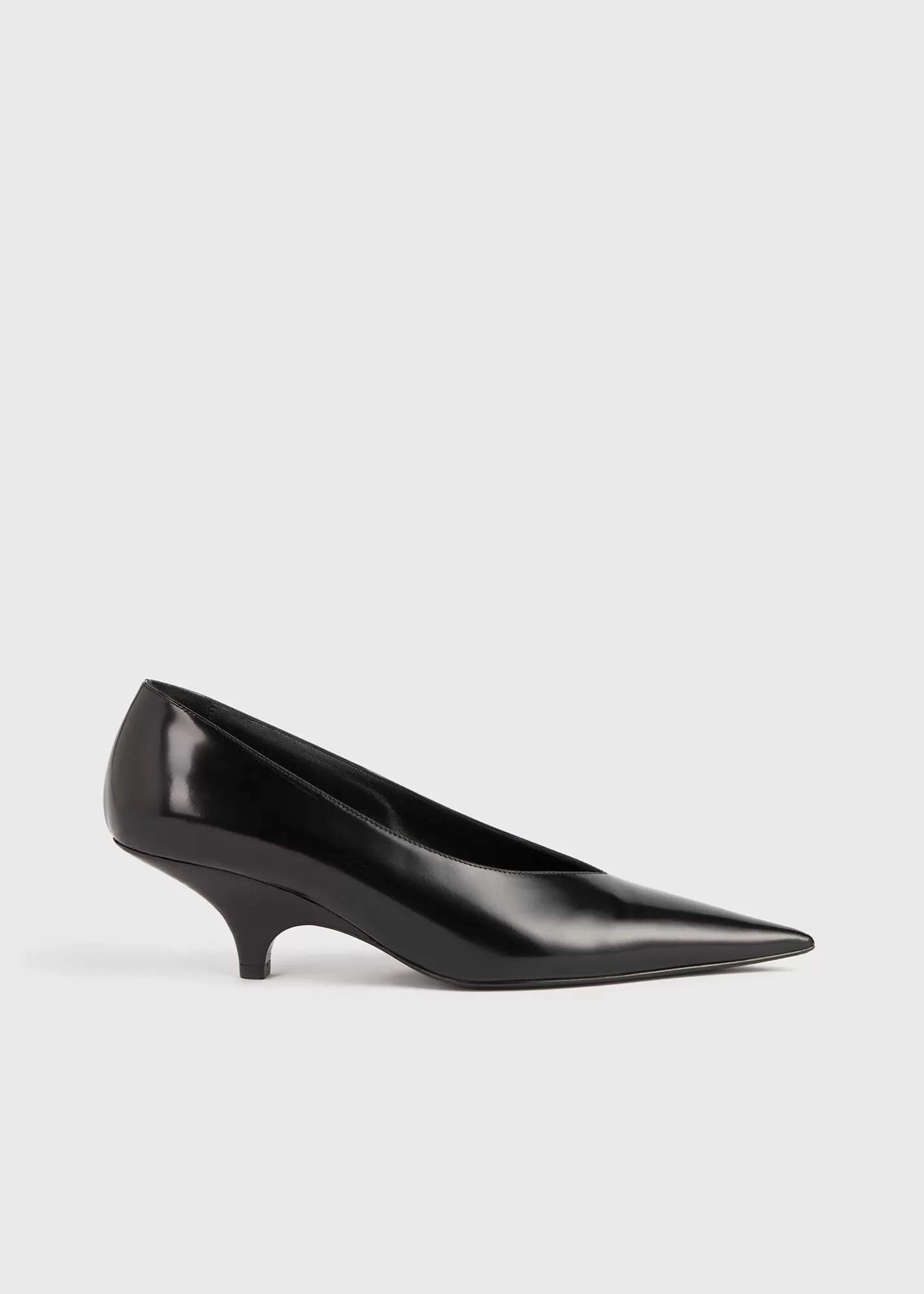 Shoes>TOTEME Wedge-heel abrasivato pumps Black